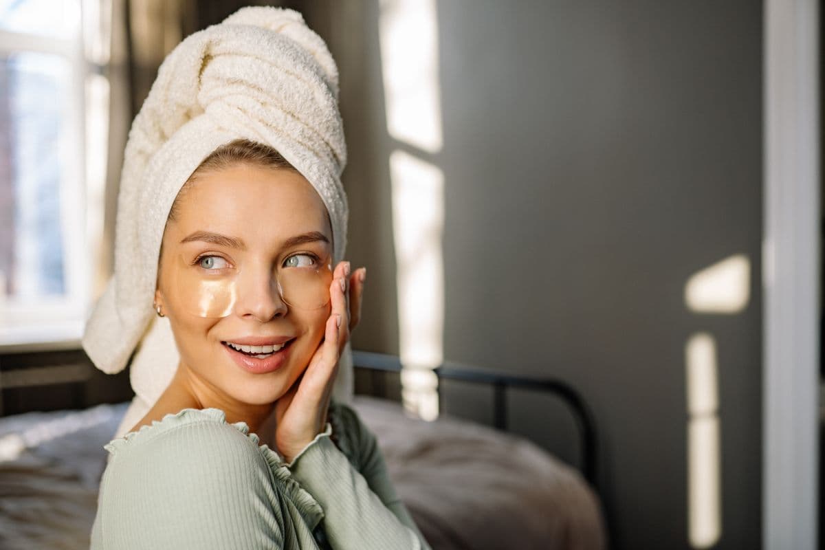A close-up of healthy, natural skin